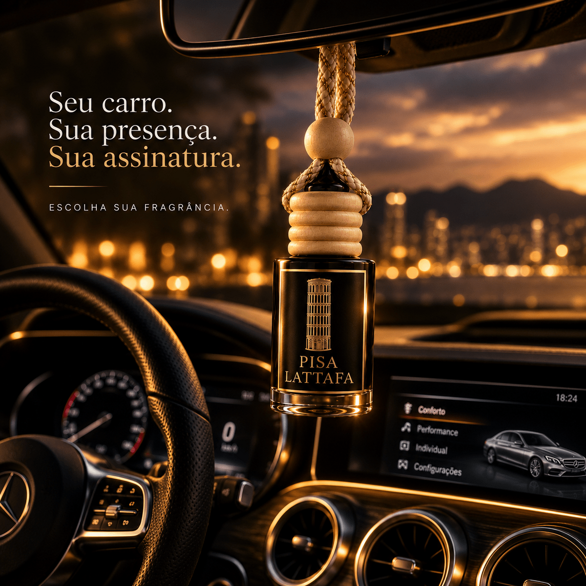 Aromatizante Automotivo Árabe 3 Unidades- Escolha sua Fragrância