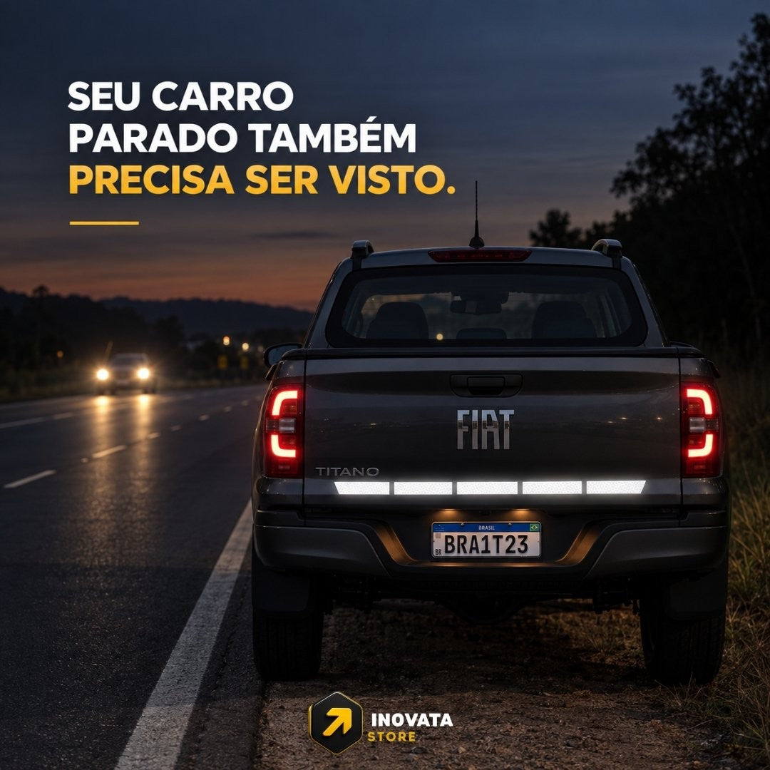 Fita de Segurança Refletiva — Evite Batidas Traseiras
