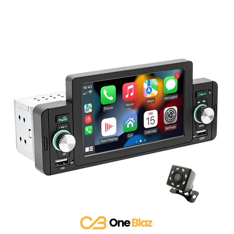 Central Multimídia Universal 10 Polegadas – Apple Carplay e Android Auto, Bluetooth e Câmera de Ré