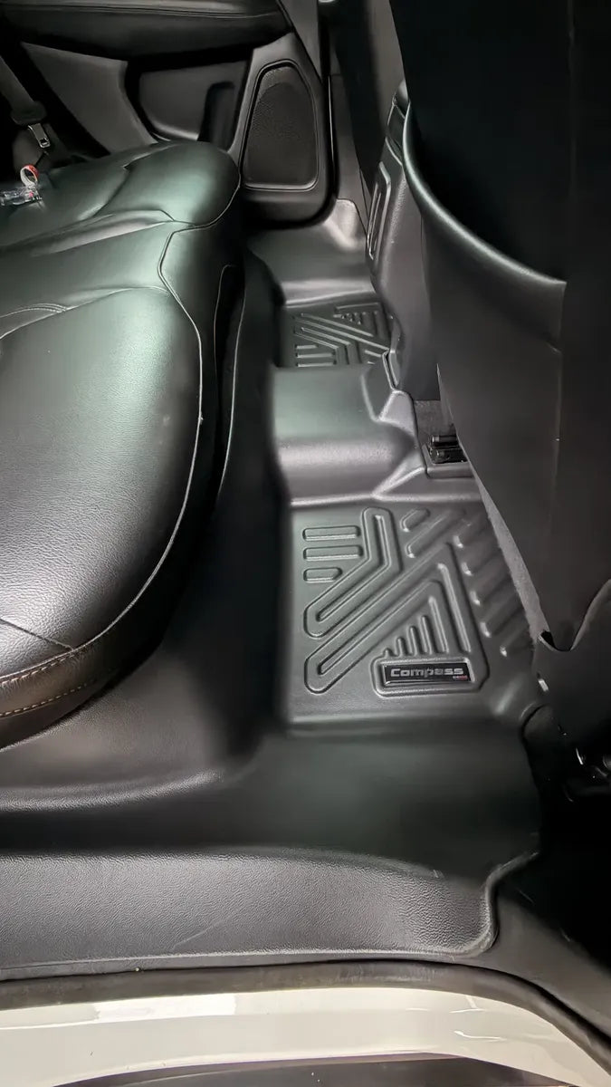 Custom-fit Jeep Compass 2017-2022 Tray Floor Mats, Complete Set