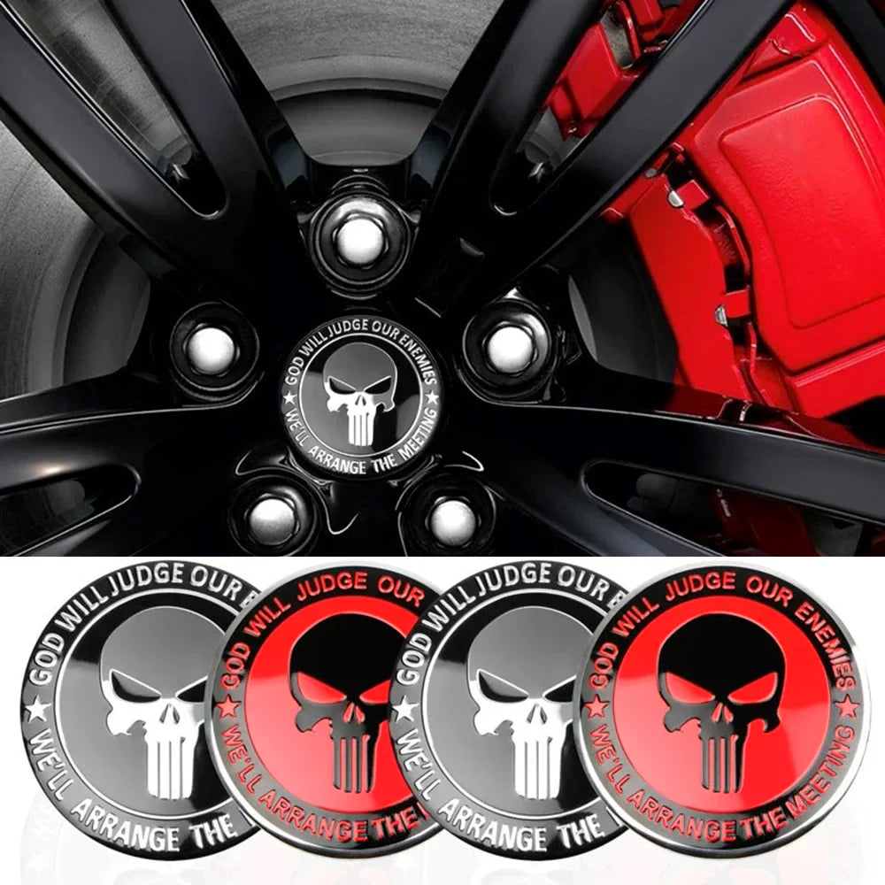 3D Emblem for Automotive Wheel Center Universal Sticker