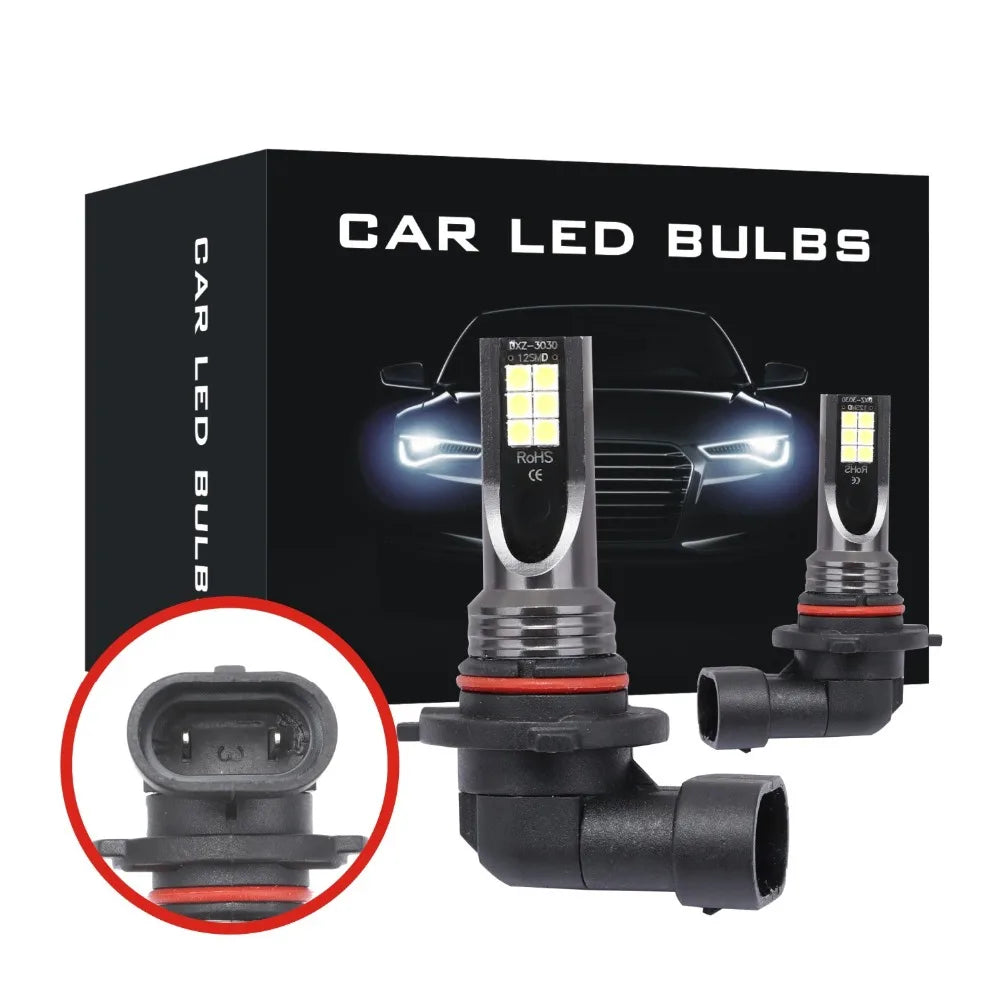 H11 H8 9005 9006 6000K Super White Automotive LED Bulbs