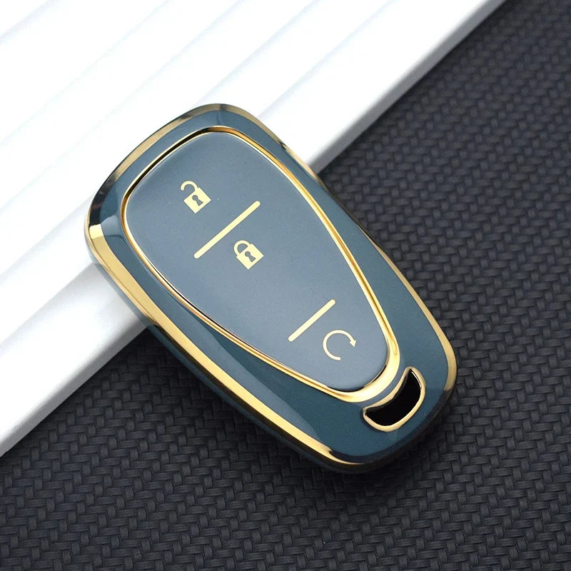 TPU Automotive Key Fob Cover for Chevrolet Cruze, Camaro, and Onix – Premium Anti-Scratch Protection