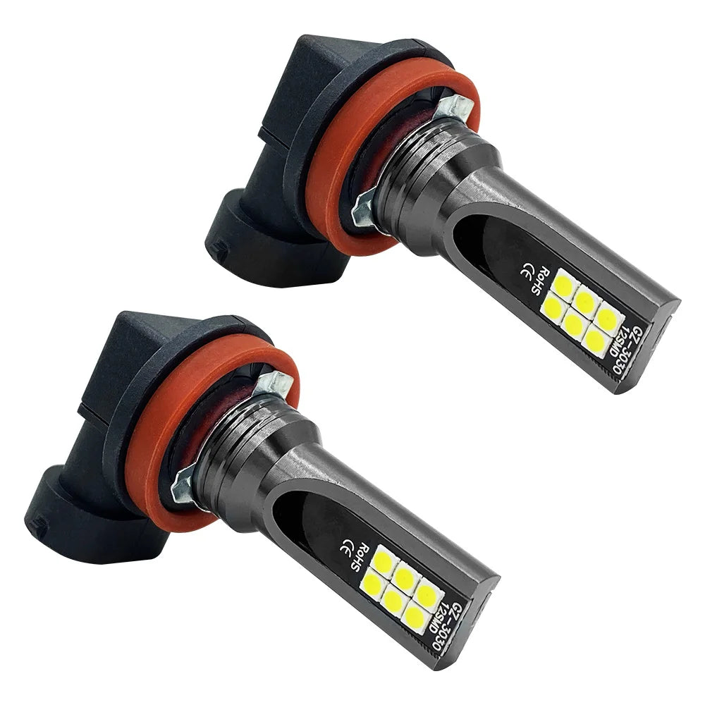 H11 H8 9005 9006 6000K Super White Automotive LED Bulbs
