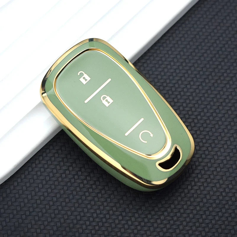 TPU Automotive Key Fob Cover for Chevrolet Cruze, Camaro, and Onix – Premium Anti-Scratch Protection