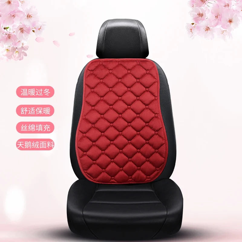 Plush Automotive Seat Cushion Winter – Universal Warm Non-Slip Cover (3-Piece Kit)