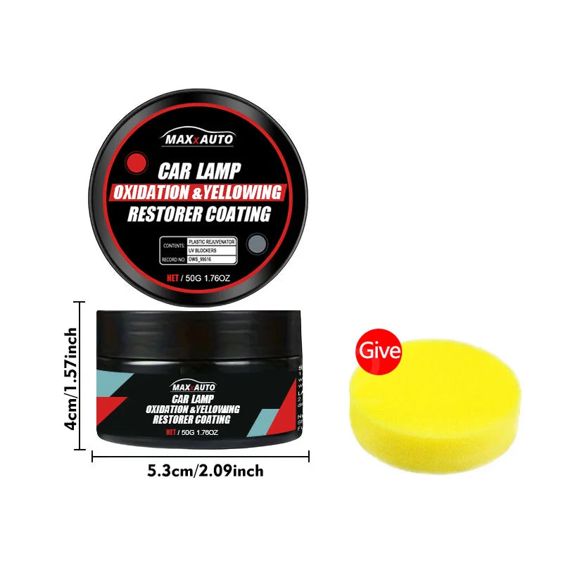Automotive Headlight Restoration Kit Oxidation Remover Polishing