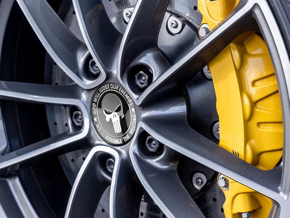3D Emblem for Automotive Wheel Center Universal Sticker