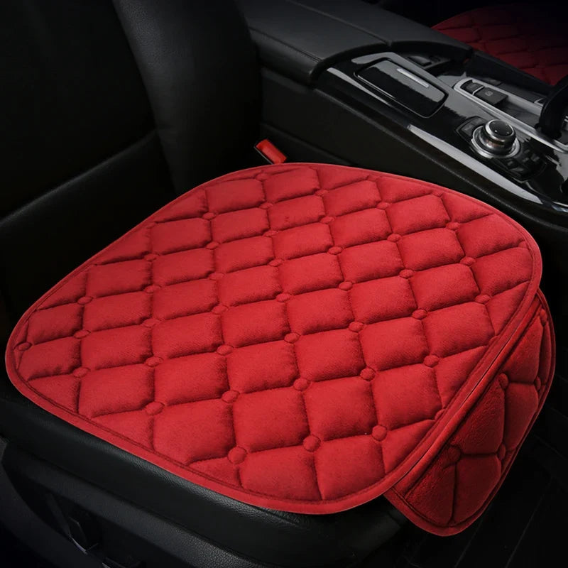 Plush Automotive Seat Cushion Winter – Universal Warm Non-Slip Cover (3-Piece Kit)
