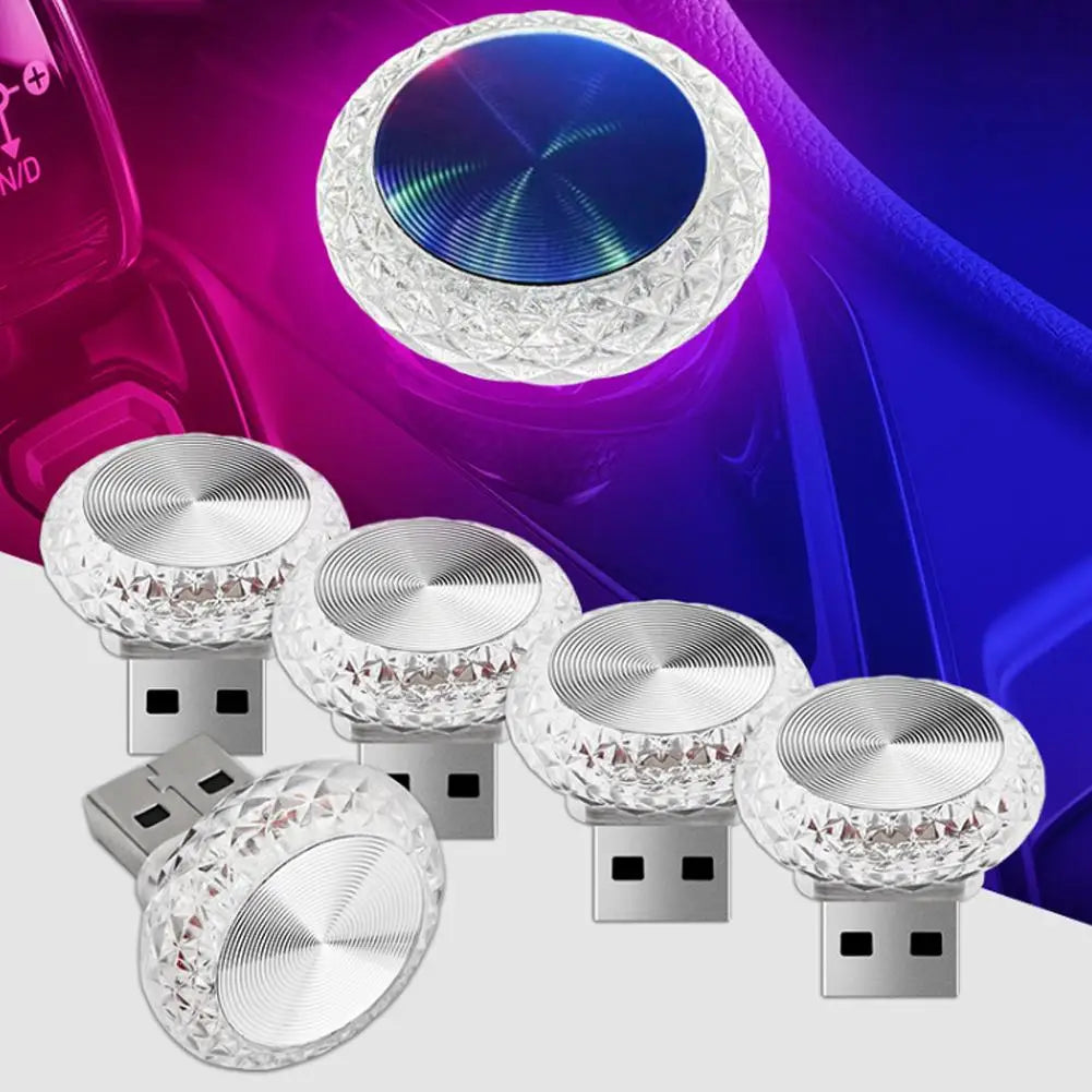Mini USB LED Interior Car Light Portable Ambient Lighting