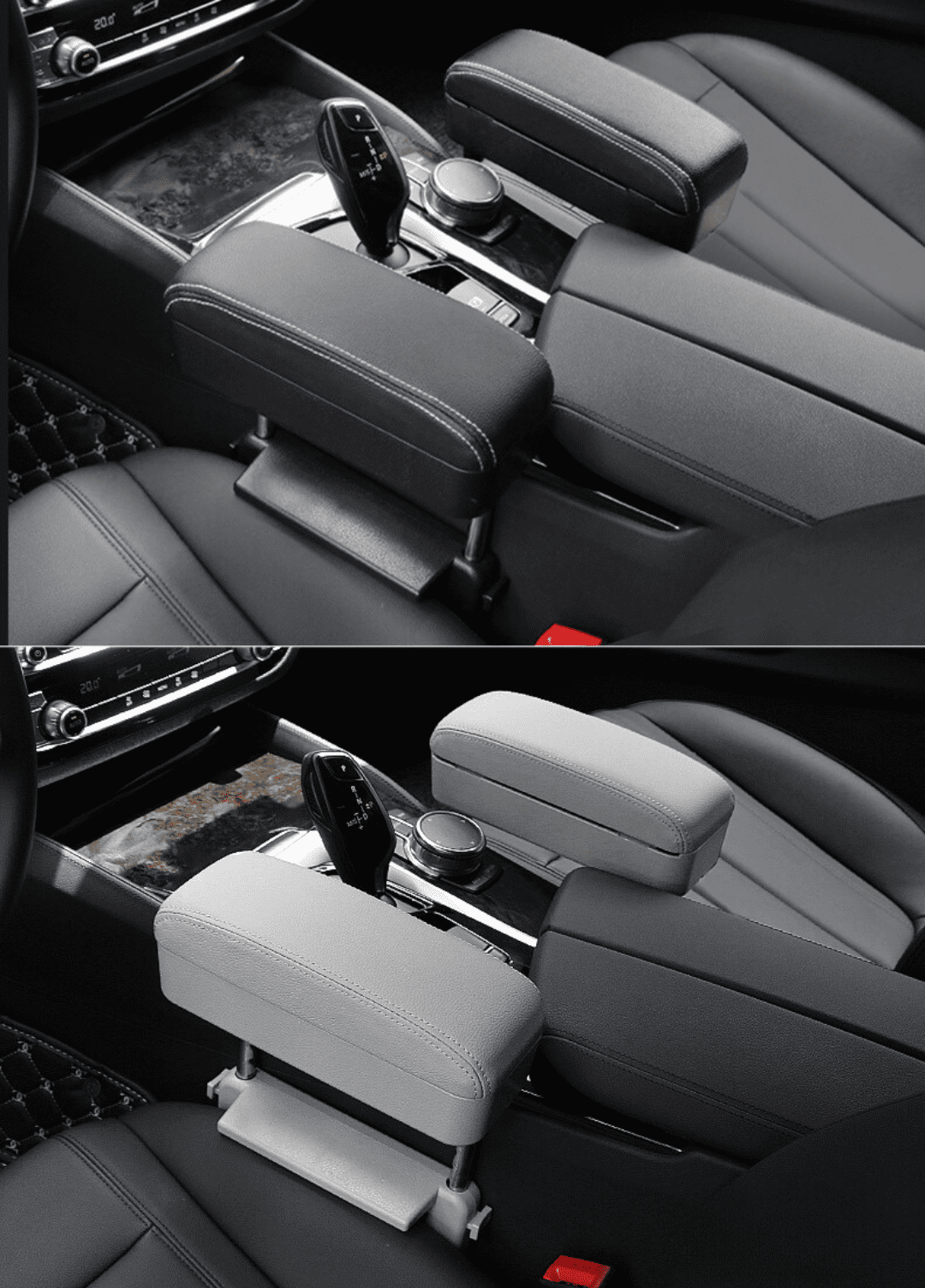 Car armrest support with cell phone charger-Inovata Store