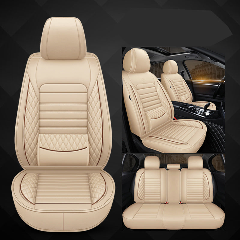 Universal PU Leather Car Seat Cover Full Coverage