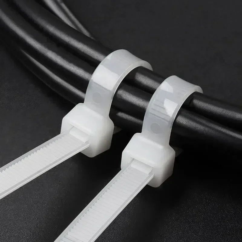 Abraçadeiras de Nylon para Cabos Kit 100 a 1000 Peças Auto Travante
