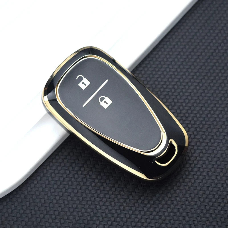 TPU Automotive Key Fob Cover for Chevrolet Cruze, Camaro, and Onix – Premium Anti-Scratch Protection