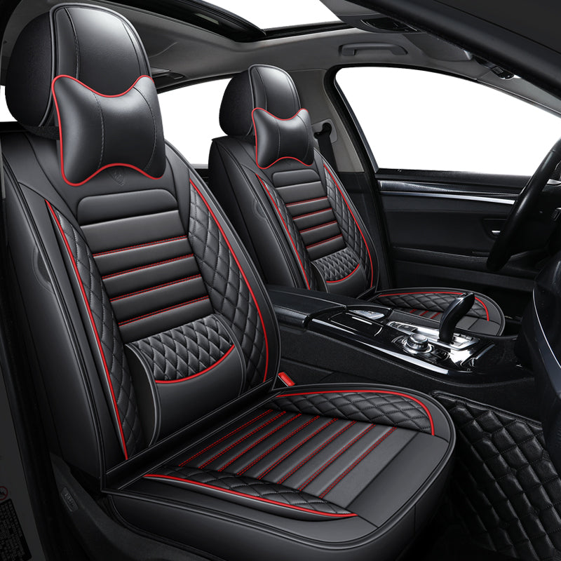 Universal PU Leather Car Seat Cover Full Coverage