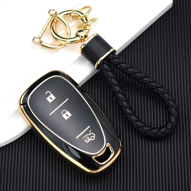 TPU Automotive Key Fob Cover for Chevrolet Cruze, Camaro, and Onix – Premium Anti-Scratch Protection