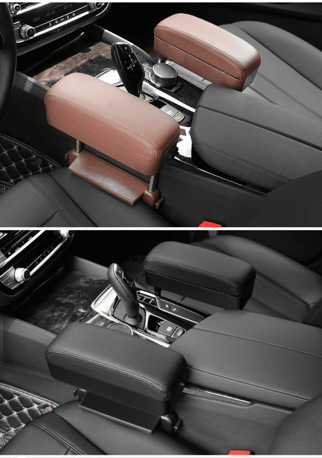 Car armrest support with cell phone charger-Inovata Store