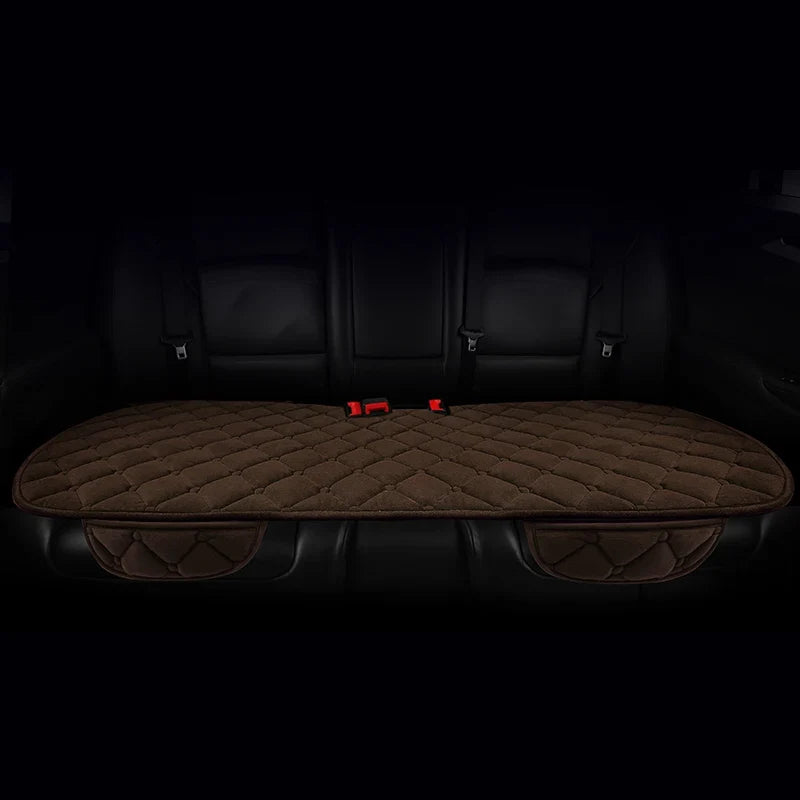Plush Automotive Seat Cushion Winter – Universal Warm Non-Slip Cover (3-Piece Kit)