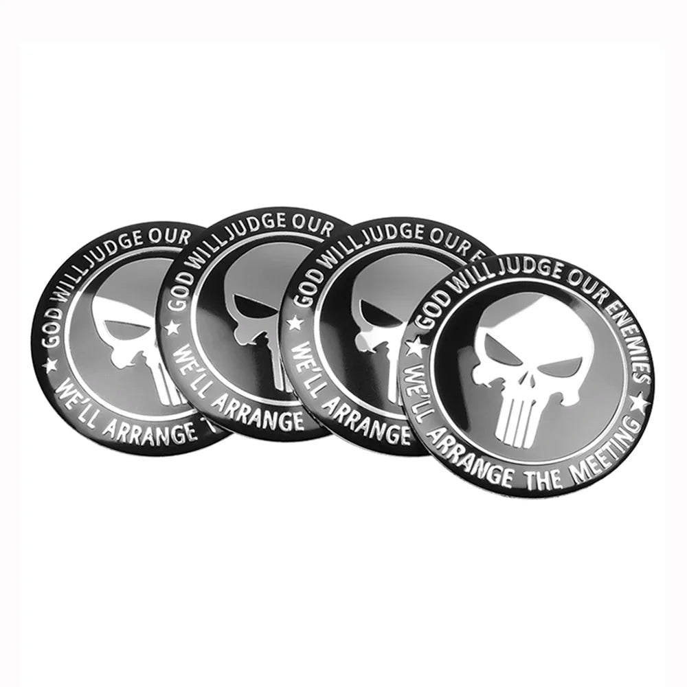 3D Emblem for Automotive Wheel Center Universal Sticker