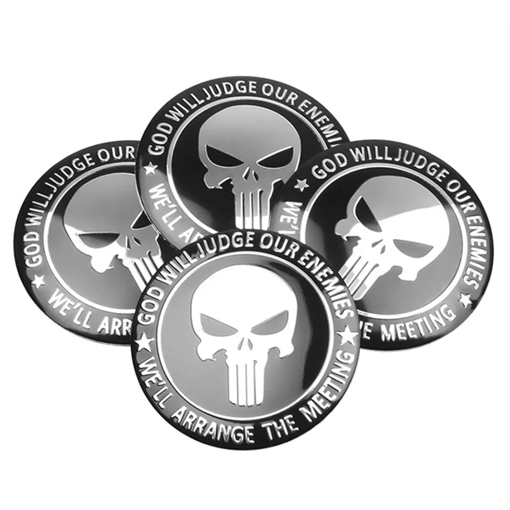 3D Emblem for Automotive Wheel Center Universal Sticker