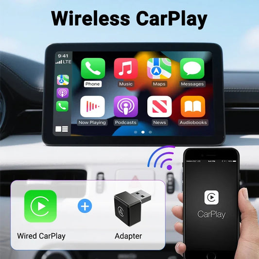 Adaptador Wireless CarPlay e Android Auto 2 em 1 para Hyundai
