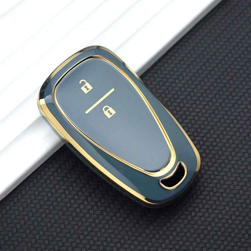 TPU Automotive Key Fob Cover for Chevrolet Cruze, Camaro, and Onix – Premium Anti-Scratch Protection