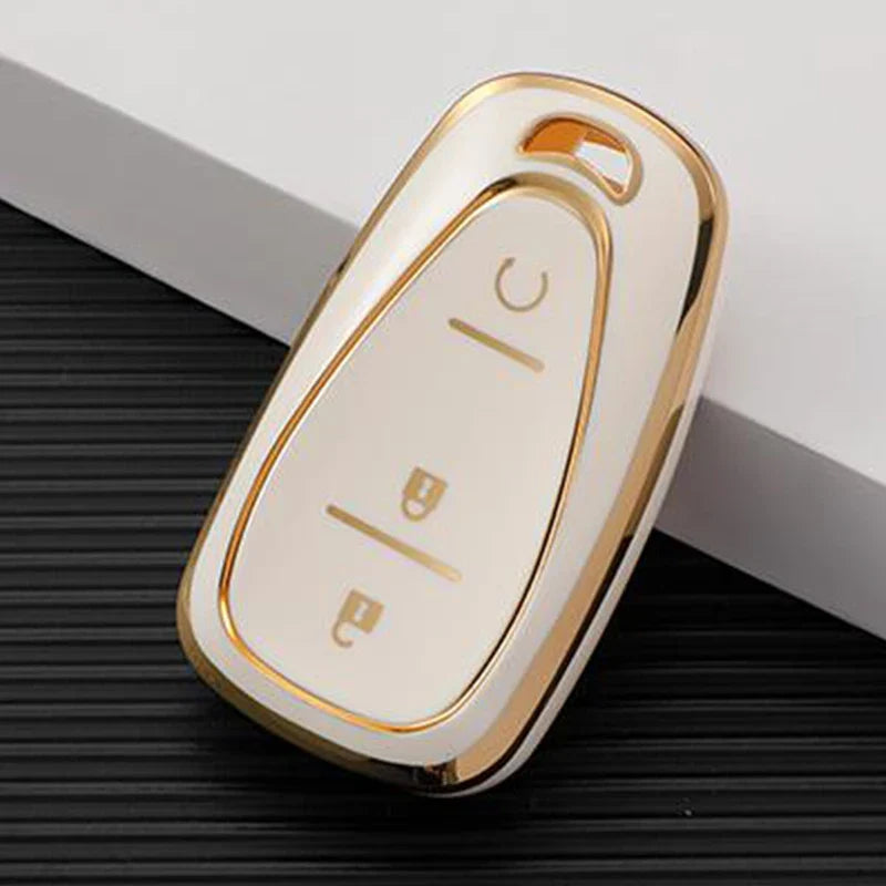 TPU Automotive Key Fob Cover for Chevrolet Cruze, Camaro, and Onix – Premium Anti-Scratch Protection