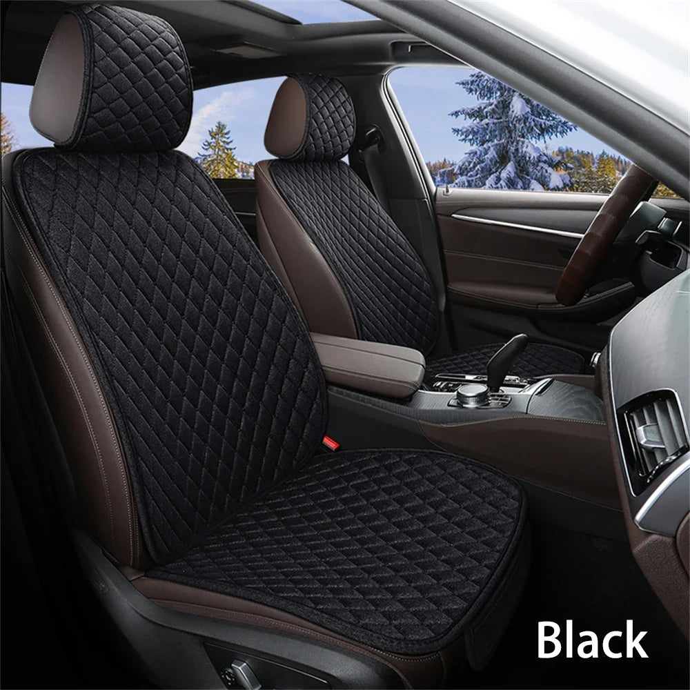 Breathable Universal Linen Car Seat Cover 4-Season Comfort