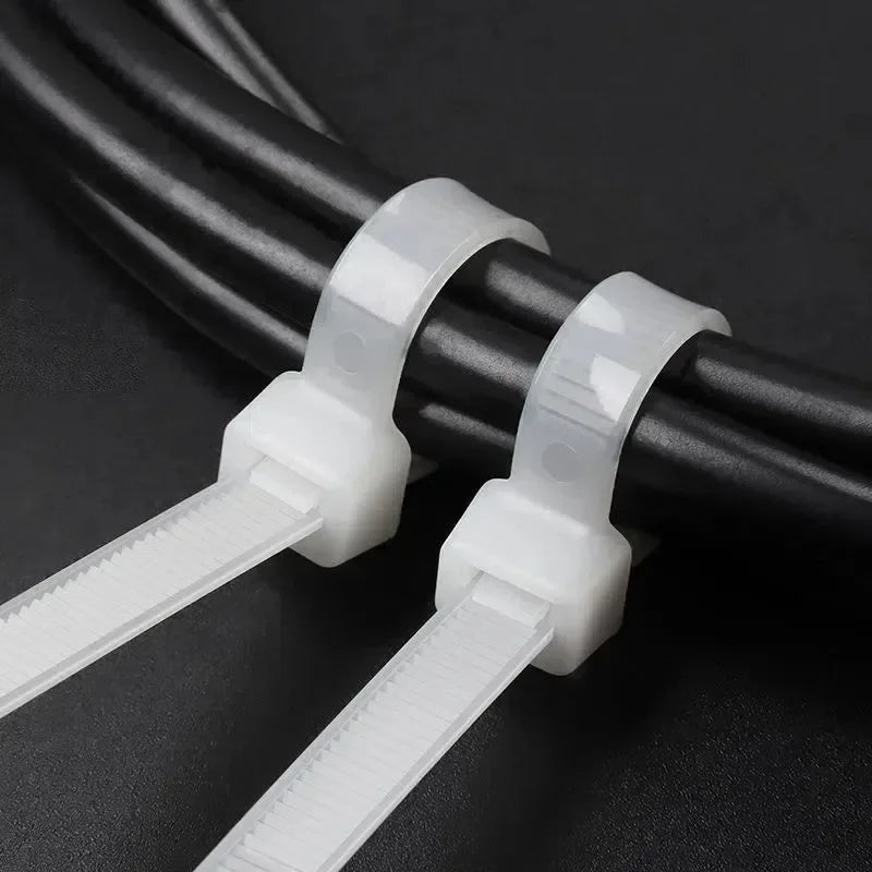Abraçadeiras de Nylon para Cabos Kit 100 a 1000 Peças Auto Travante