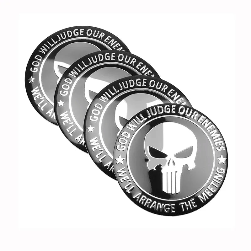 3D Emblem for Automotive Wheel Center Universal Sticker