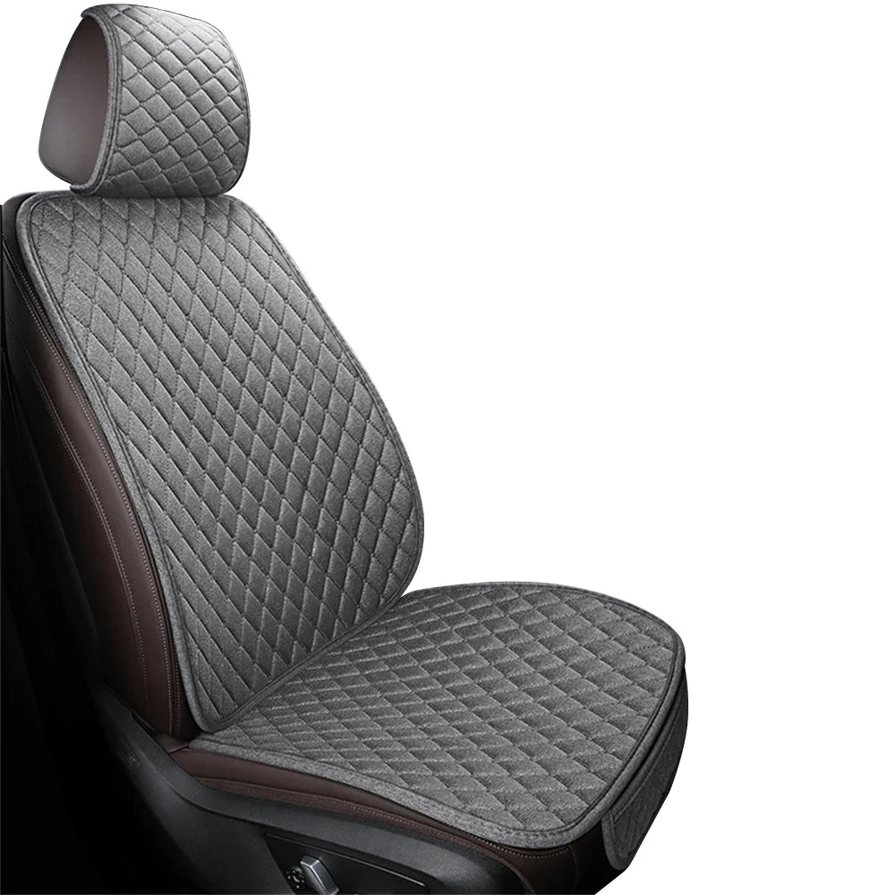 Breathable Universal Linen Car Seat Cover 4-Season Comfort