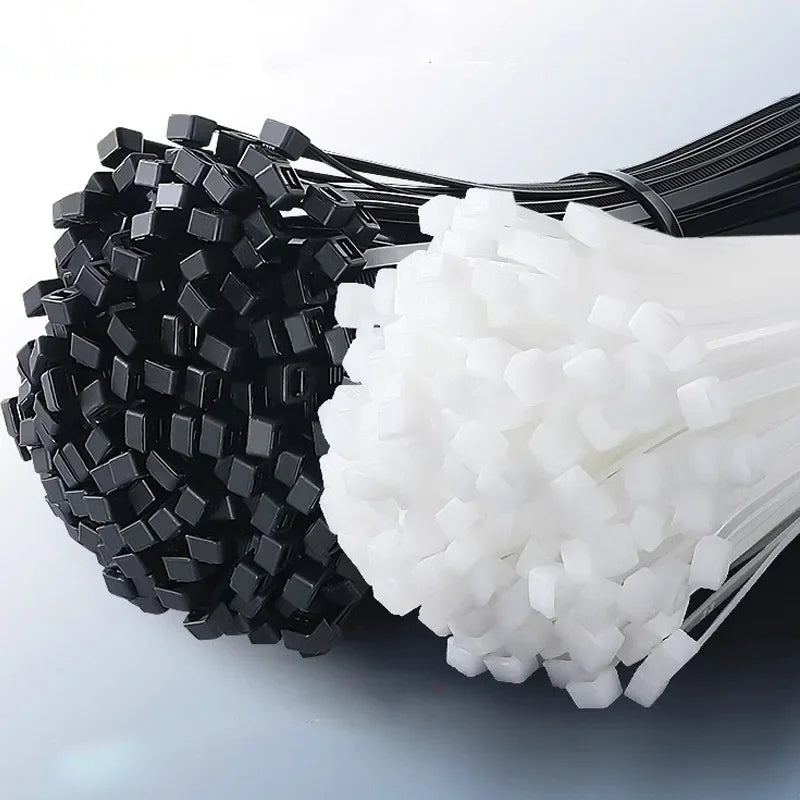 Abraçadeiras de Nylon para Cabos Kit 100 a 1000 Peças Auto Travante