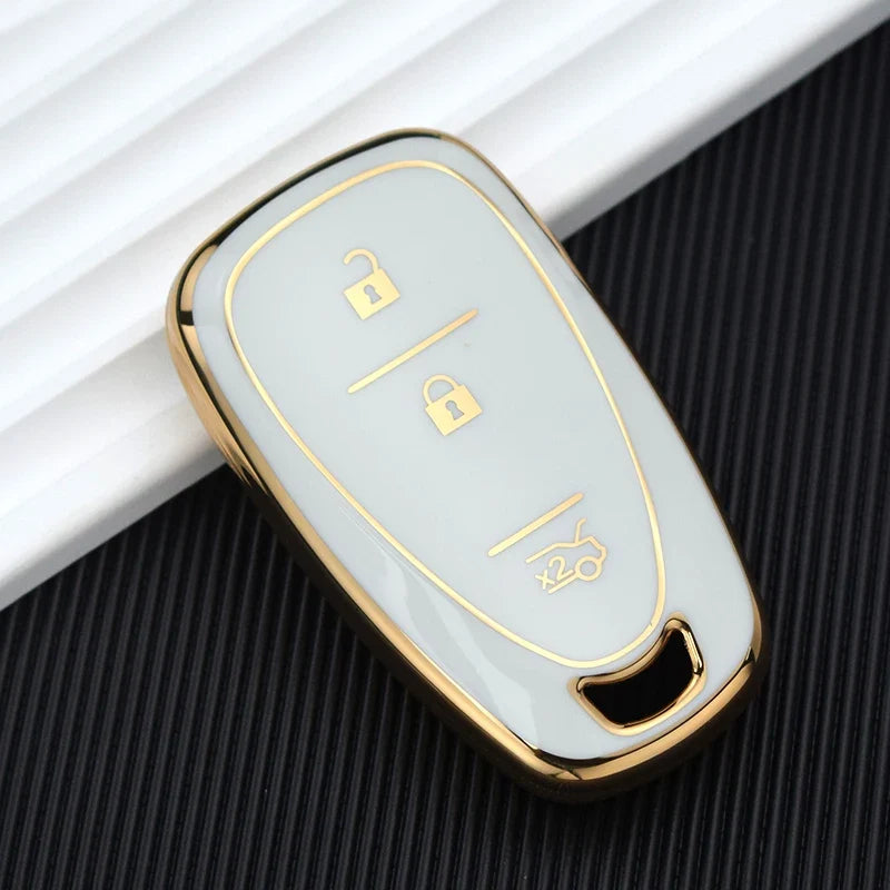 TPU Automotive Key Fob Cover for Chevrolet Cruze, Camaro, and Onix – Premium Anti-Scratch Protection