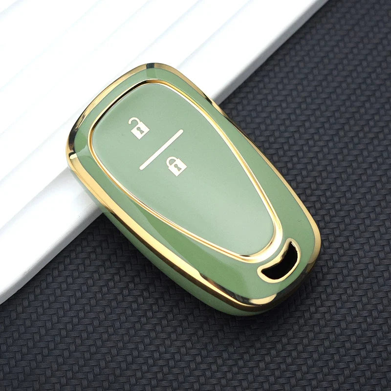 TPU Automotive Key Fob Cover for Chevrolet Cruze, Camaro, and Onix – Premium Anti-Scratch Protection