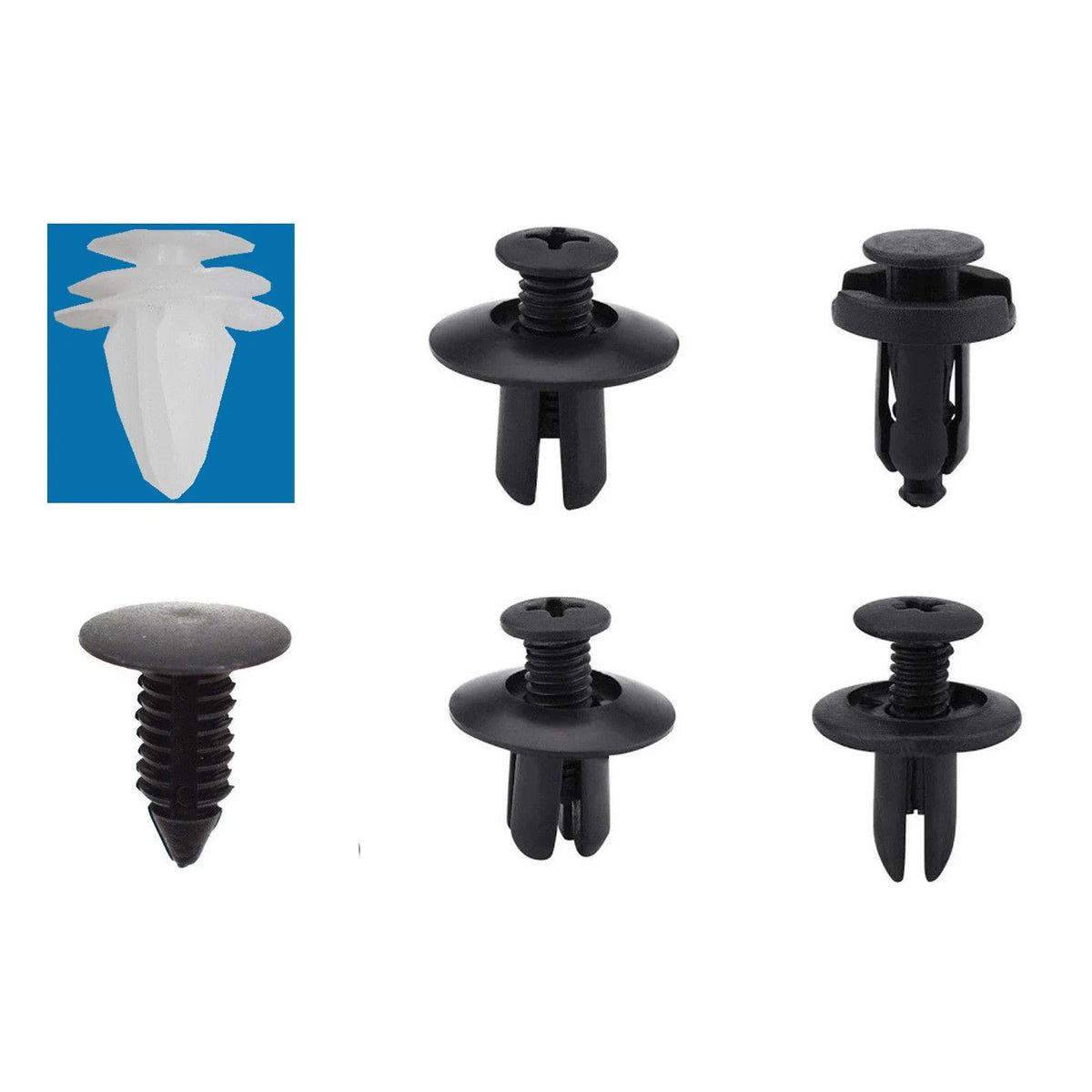 Universal Automotive Fastener Clip Kit for Panel Fixation 50 to 100 Pieces