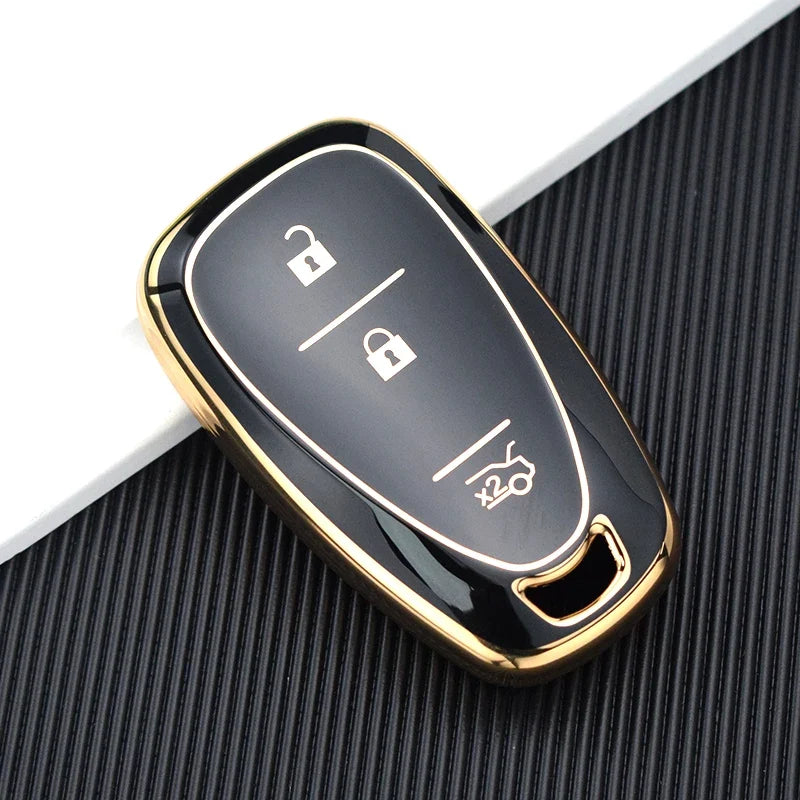TPU Automotive Key Fob Cover for Chevrolet Cruze, Camaro, and Onix – Premium Anti-Scratch Protection