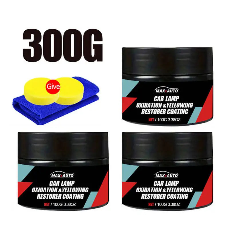 Automotive Headlight Restoration Kit Oxidation Remover Polishing