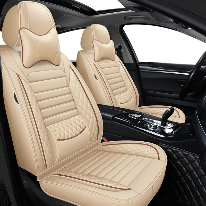 Universal PU Leather Car Seat Cover Full Coverage