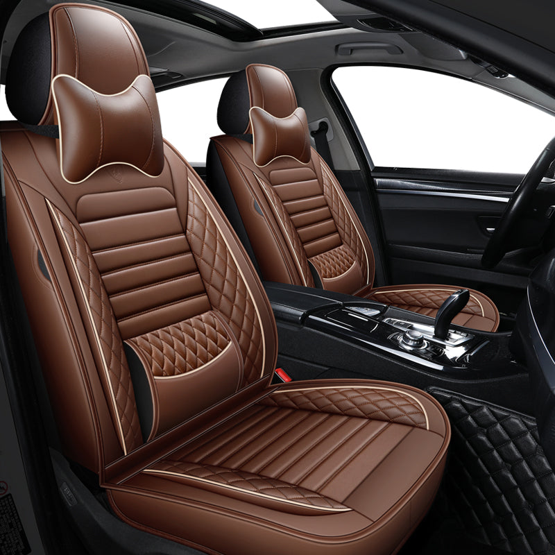 Universal PU Leather Car Seat Cover Full Coverage