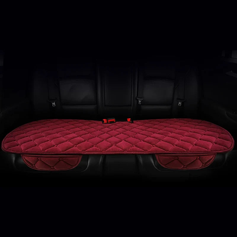 Plush Automotive Seat Cushion Winter – Universal Warm Non-Slip Cover (3-Piece Kit)