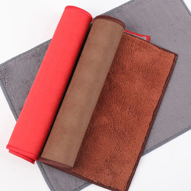 Suede-Type Microfiber Towel for Car Drying and Cleaning