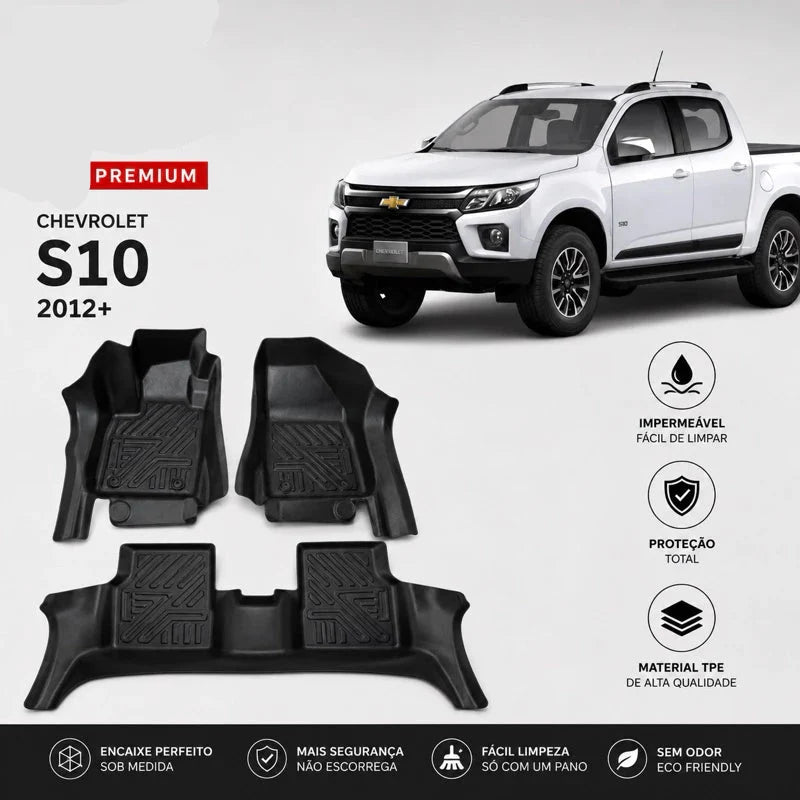 Tapete Bandeja Automotivo Chevrolet S10 2012 A 2026