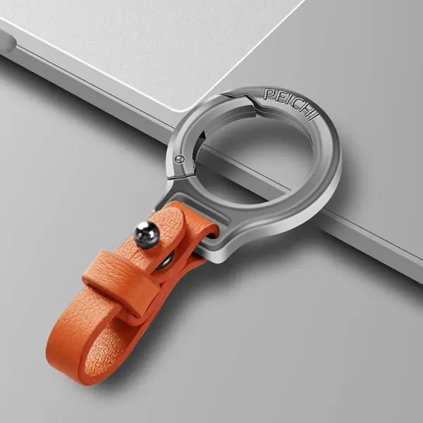 Chaveiro de Couro Premium com Liga de Zinco – Durável, Elegante e Sofisticado