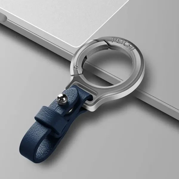 Chaveiro de Couro Premium com Liga de Zinco – Durável, Elegante e Sofisticado