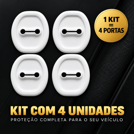 Kit Protetor de Fechadura Automotiva – 4 Peças (1 Kit = 4 Portas)