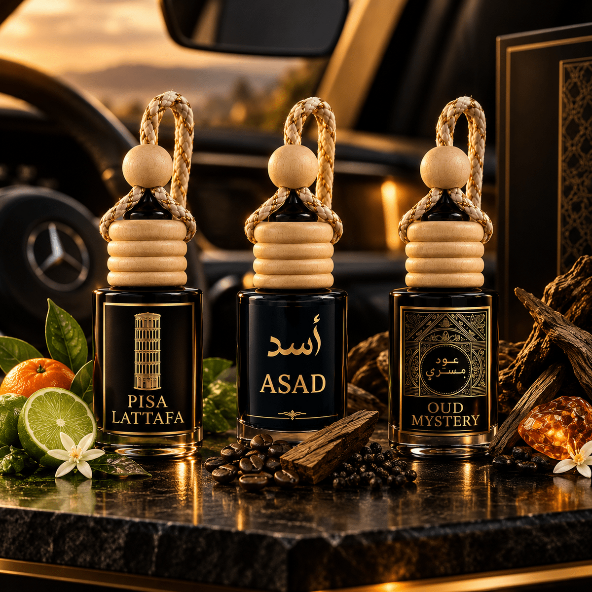 Aromatizante Automotivo Árabe  3 Unidades- Escolha sua Fragrância