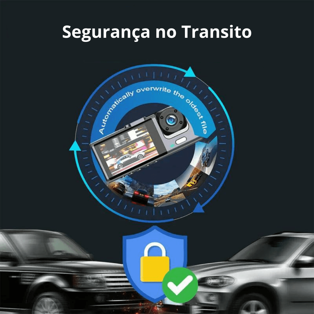 Câmera de Monitoramento Veicular com Visão Noturna HD - Segurança 24h para Carros e Caminhões