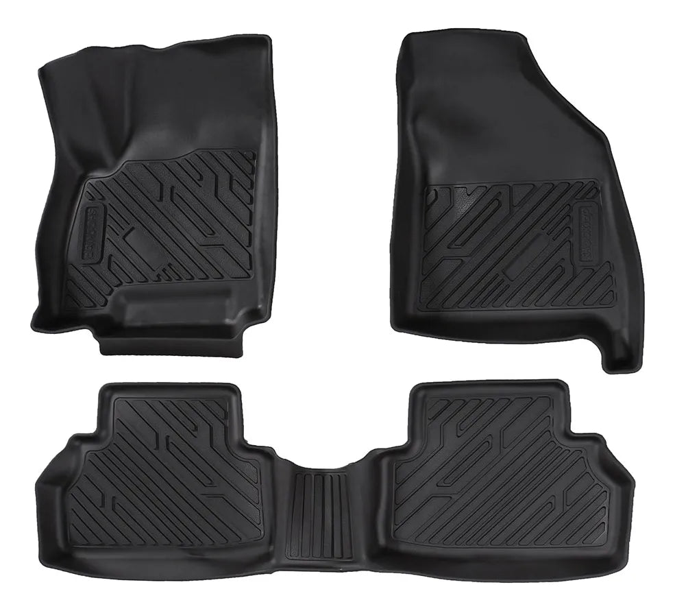 Custom-Fit Tray Floor Mats for Chevrolet Montana 2023-2027, Full Set