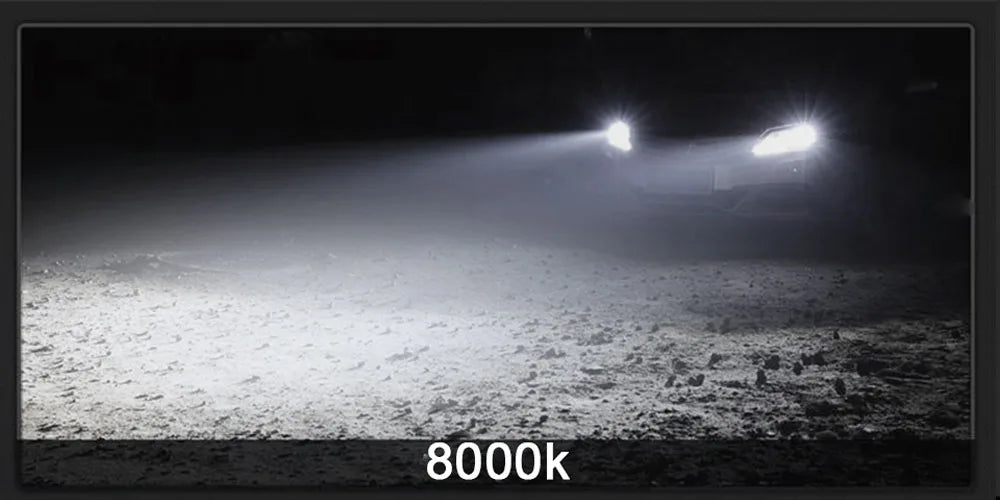 H11/H8/H9 Automotive LED Bulb 80W 30000LM – Super Bright Headlight and Fog Light 3000K/6000K (2-Piece Kit)