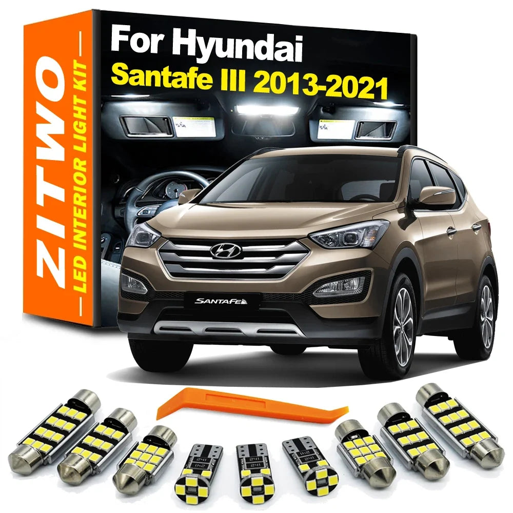 Automotive Interior LED Light Kit for Hyundai Santa Fe